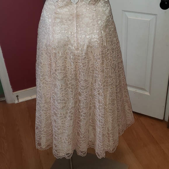 Cachet by Bari Protas lace Prom Dress 1980's - Picture 8 of 16